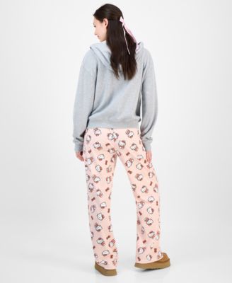 Love Tribe Juniors Hello Kitty Full Zip Hoodie Hello Kitty Allover Print Drawstring Pants In Blue