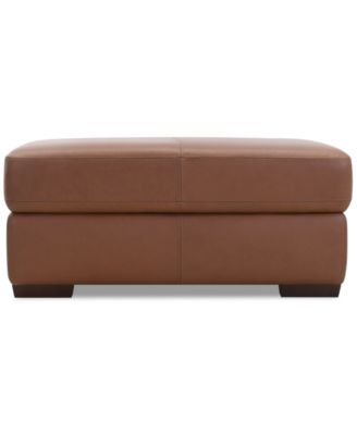 Furniture - Ashlinn 43" Leather Storage Bench Ottoman
