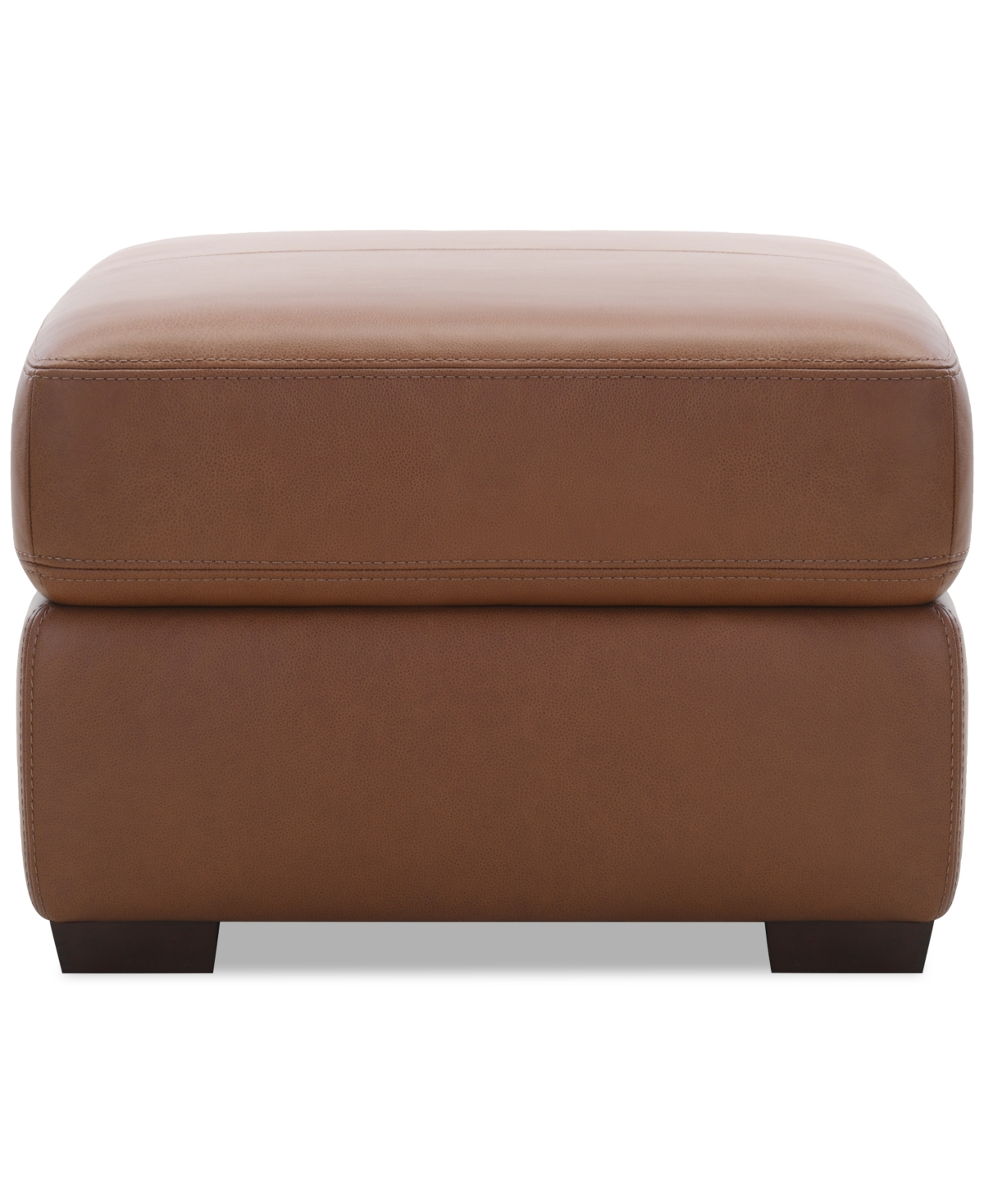 Macy's Ashlinn 43" Leather Storage Bench Ottoman, Exclusively At  In Brown