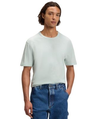 Men's Cotton Slub Logo Detail T-Shirt