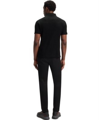 Porsche x BOSS Mercerized Cotton Houndstooth Polo shirt