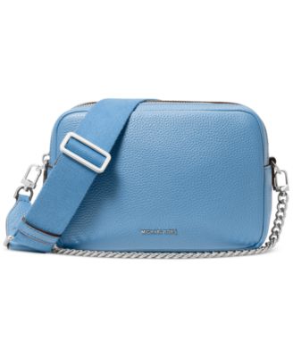 Bryant Medium Leather Double Zip Chain Camera Crossbody