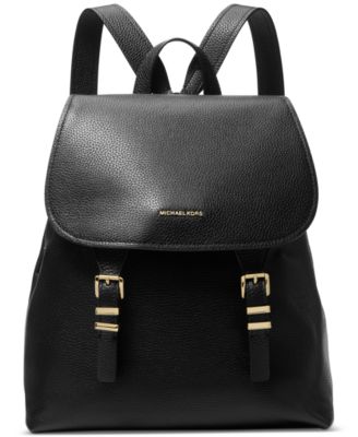 Michael Kors - Quinn Medium Leather Flap Backpack