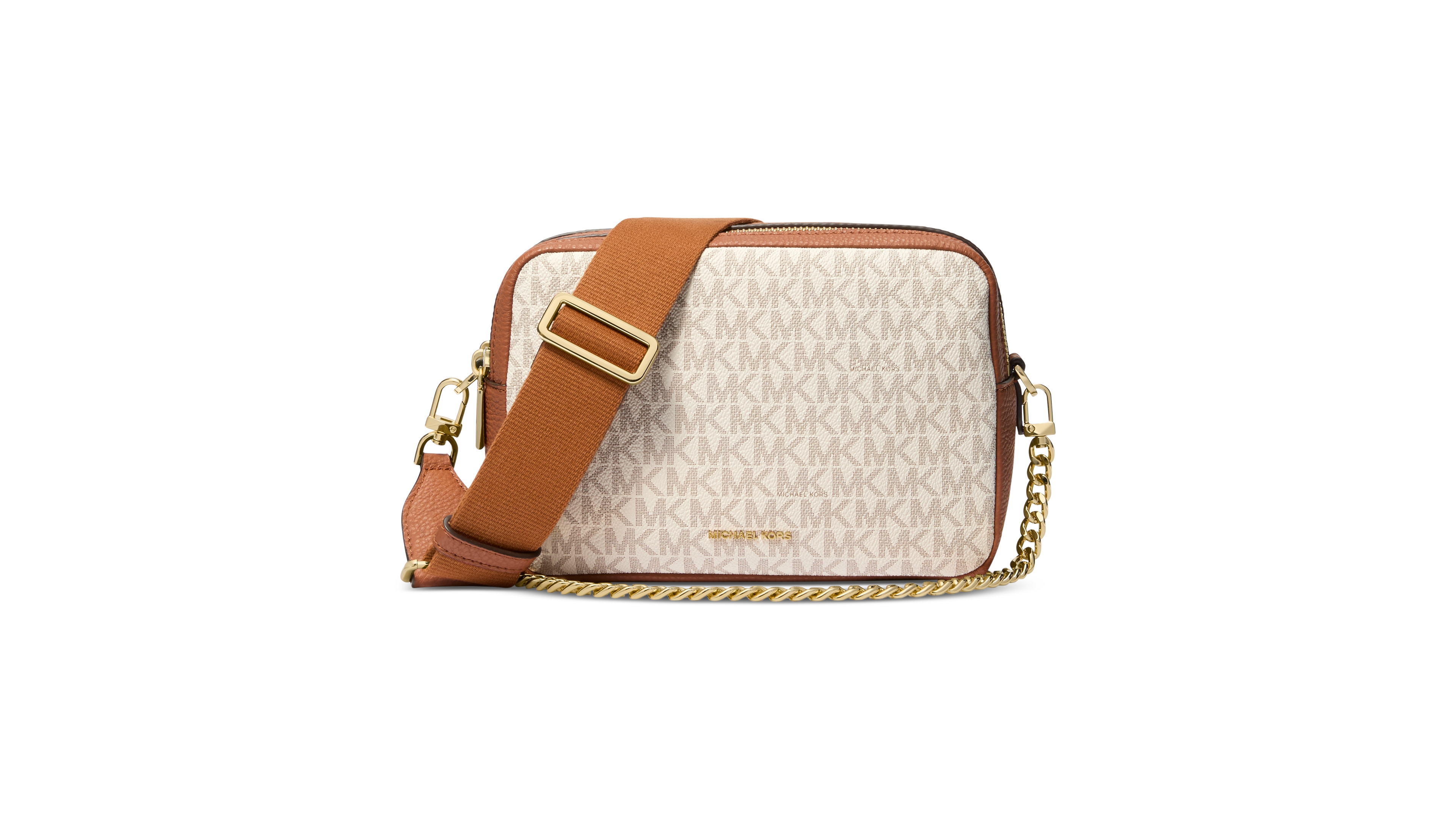 Michael Kors Bryant Medium Double Zip Chain Camera Crossbody