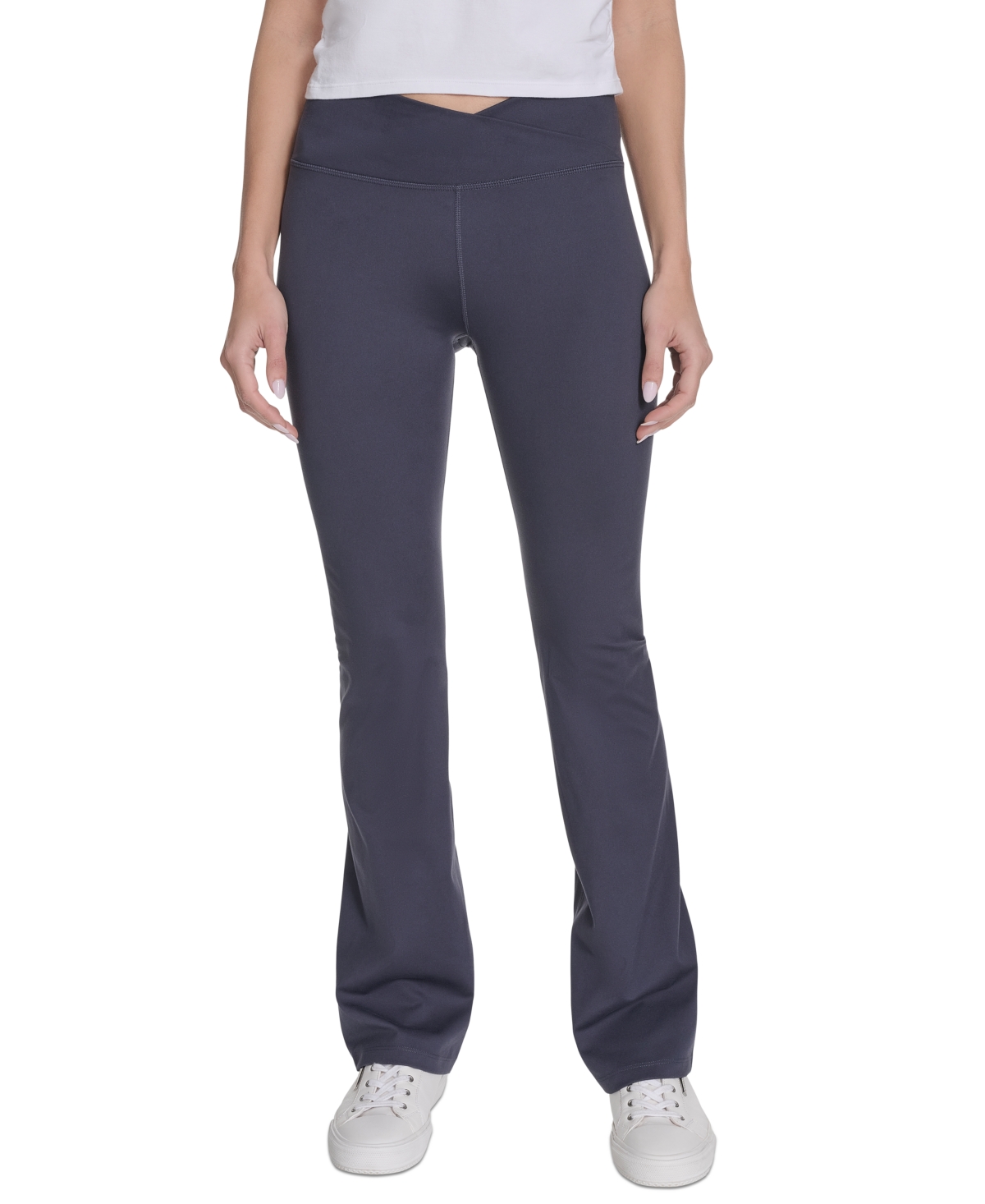 Performance Women's Crossover Waist Flare Leggings - Black
