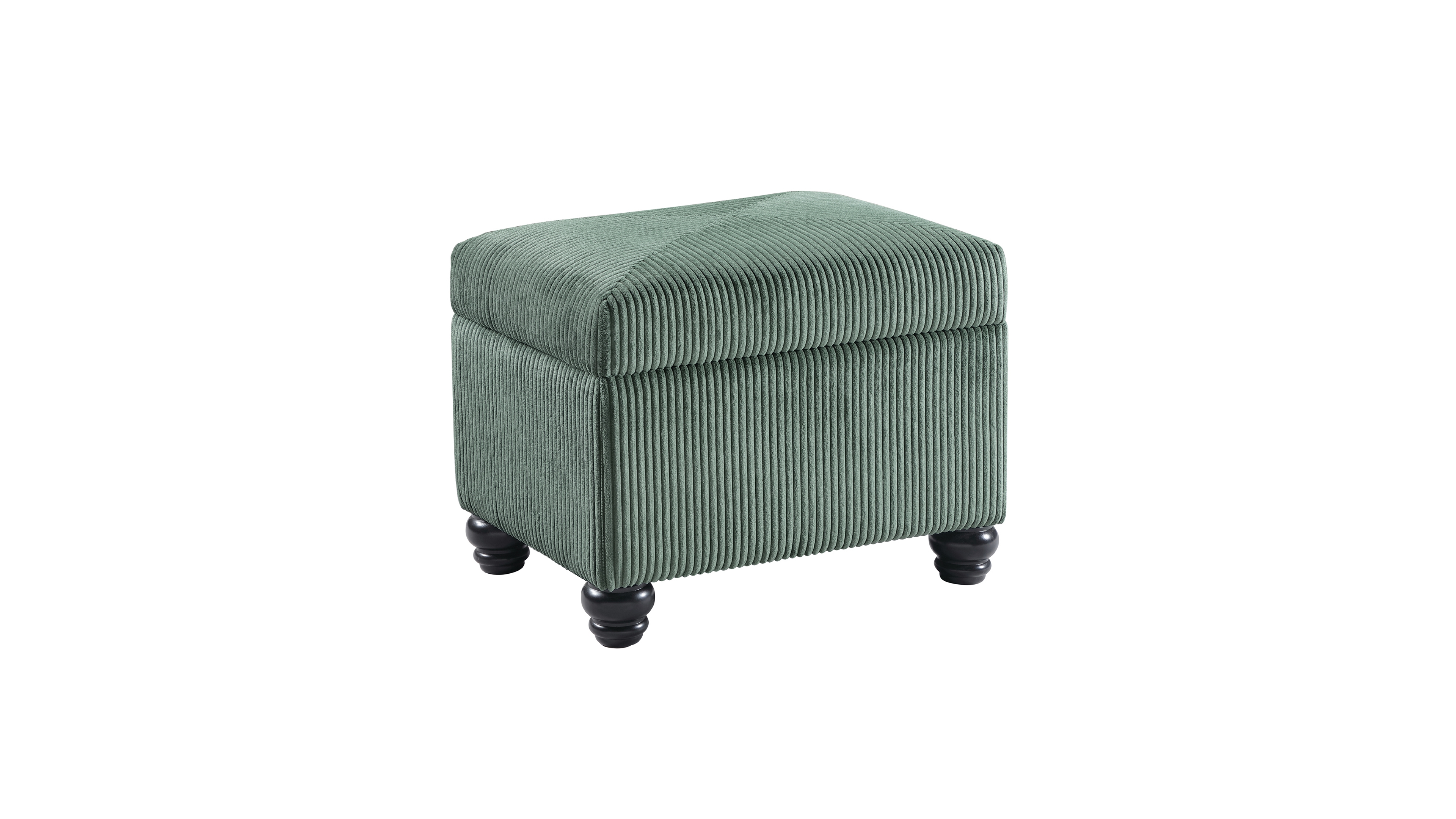 Convenience Concepts 17.75" Designs4Comfort Corduroy 5th Avenue Storage Ottoman