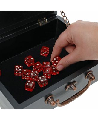 Wooden Keepsake Stash Box with Old World Handle - Black Stain