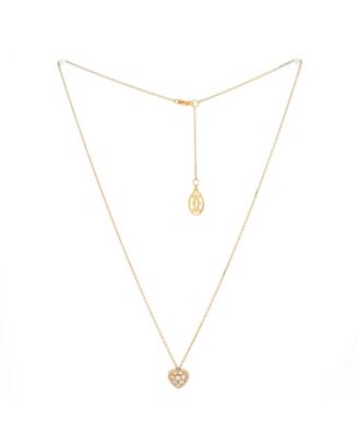 Heart Pendant Necklace 18K Rose Gold and Diamonds