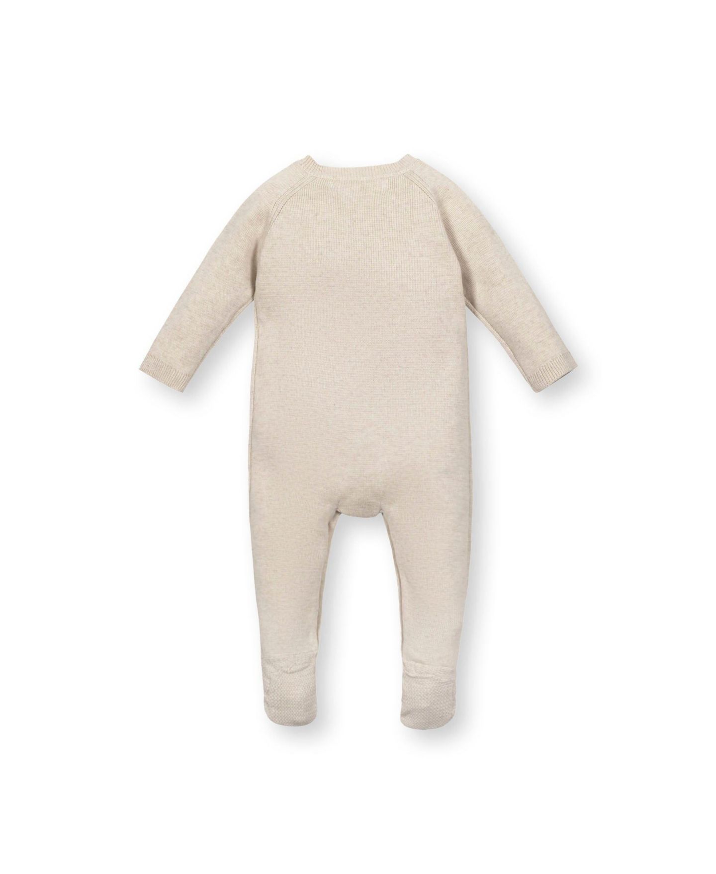Комбинезон Hope & Henry Organic Raglan Footed Sweater Romper для мальчиков-малышей, цвет: Светлый овсяный меланжевый — фото 3