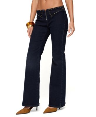 Women's Carys Studded Low Rise Flared Jeans
