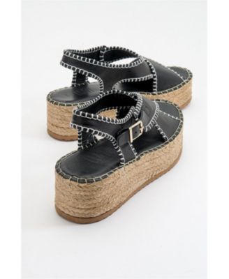 Bellezza Leather Platform Sandals