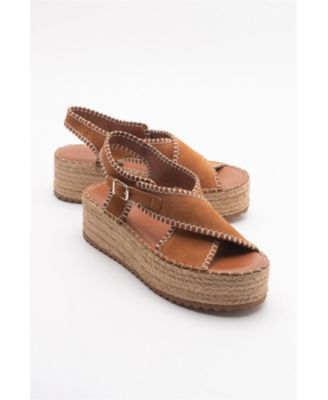 Bellezza Leather Platform Sandals