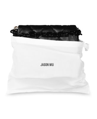 Quilted Chain Shoulder Bag with JW Logo