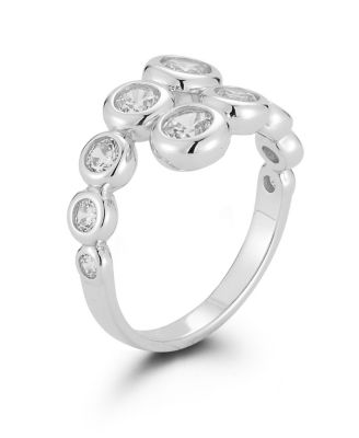 14K Gold Plated Sterling Silver Graduated Bypass Ring