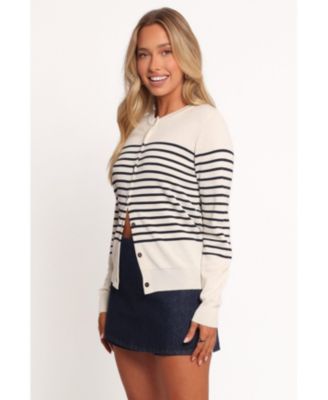 Women's Gavi Button Front Striped Cardigan