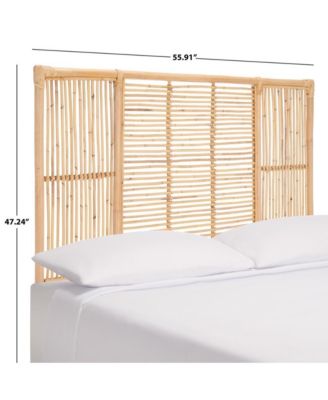 Falyn Rectangle Jawit Rattan Full Headboard