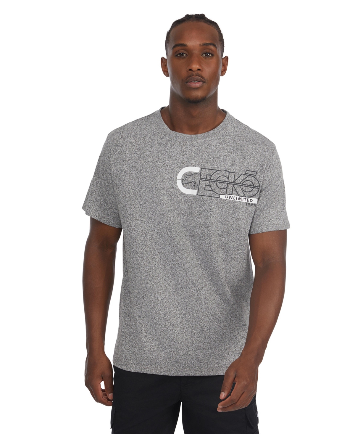 Men's Fineliner Short Sleeve T-Shirt - Marled gray