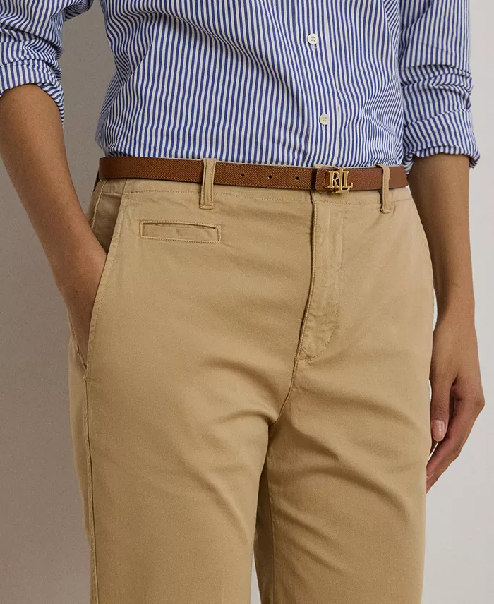 Women's Stretch Cotton Chino Flare Pants - thumbnail 3