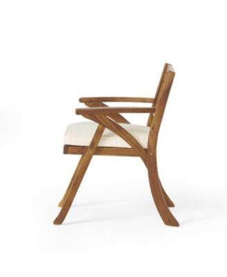 Streamdale 5-Piece Acacia Wood Dining Set With Cushions