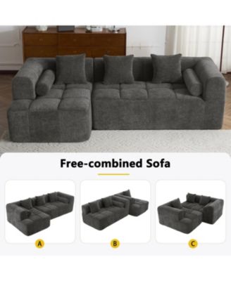 101" Modular Deep Seating Sectional Sofa