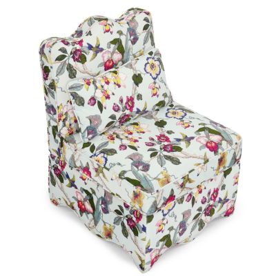 Flannel Single Dining Chair with Soft Cushioning, Pillow Cushion