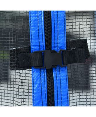 14FT Trampoline for Adults & Kids with Basketball Hoop, Outdoor Trampolines w/Ladder and Safety Enclosure Net for Kids and Adults