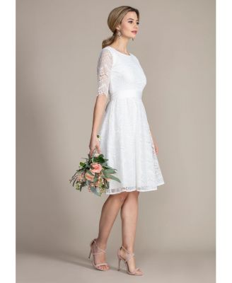 Women's Evie 3/4 Sleeve Knee Length Lace Dress