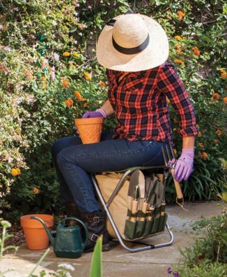 Disney Minnie Mouse Gardener Folding Seat with Tools