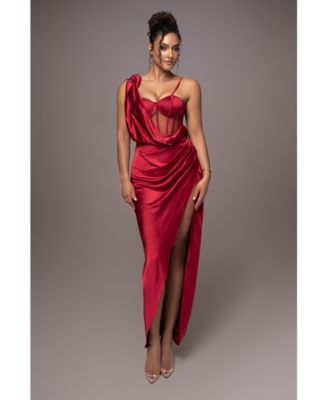 JLUXLABEL Women's Anastacia Drape Maxi Dress - Macy's