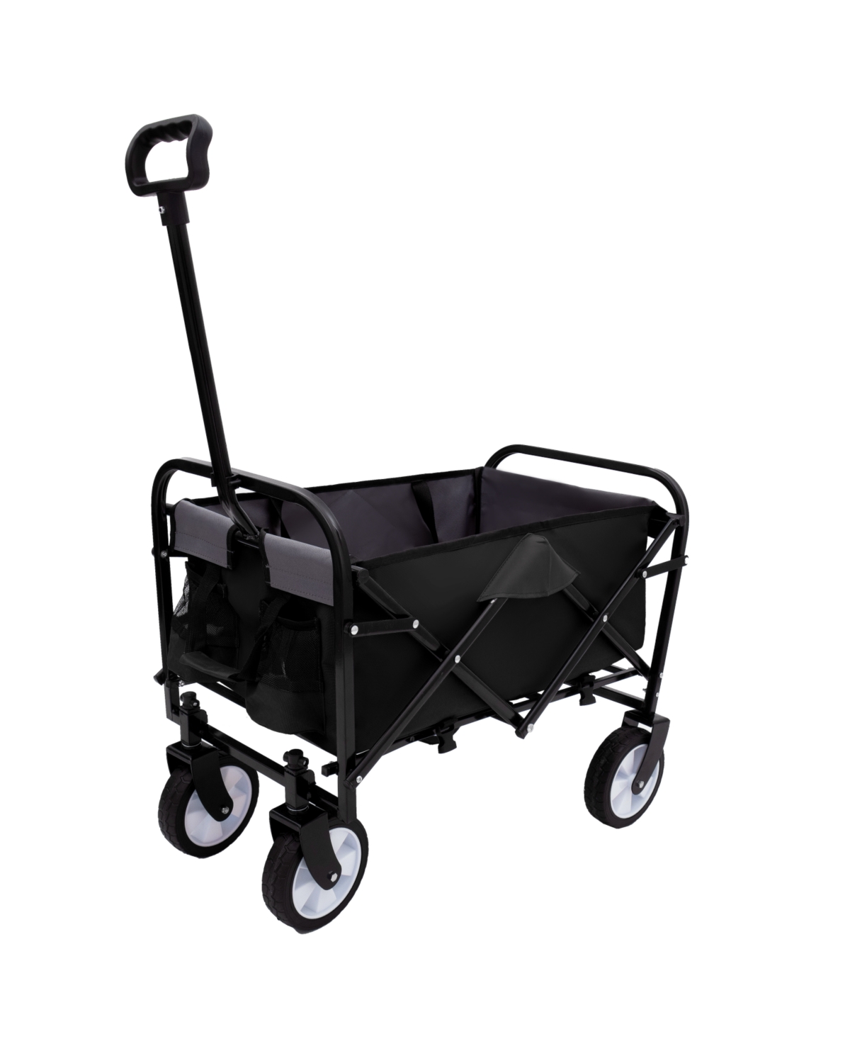 Collapsible Wagon Cart - 225lb Capacity, Black - Black