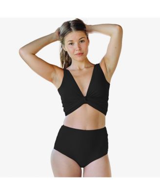 Women's Emery 2-Piece Wrap Style Swim Set With Reversible Top and High-Waisted Bottom