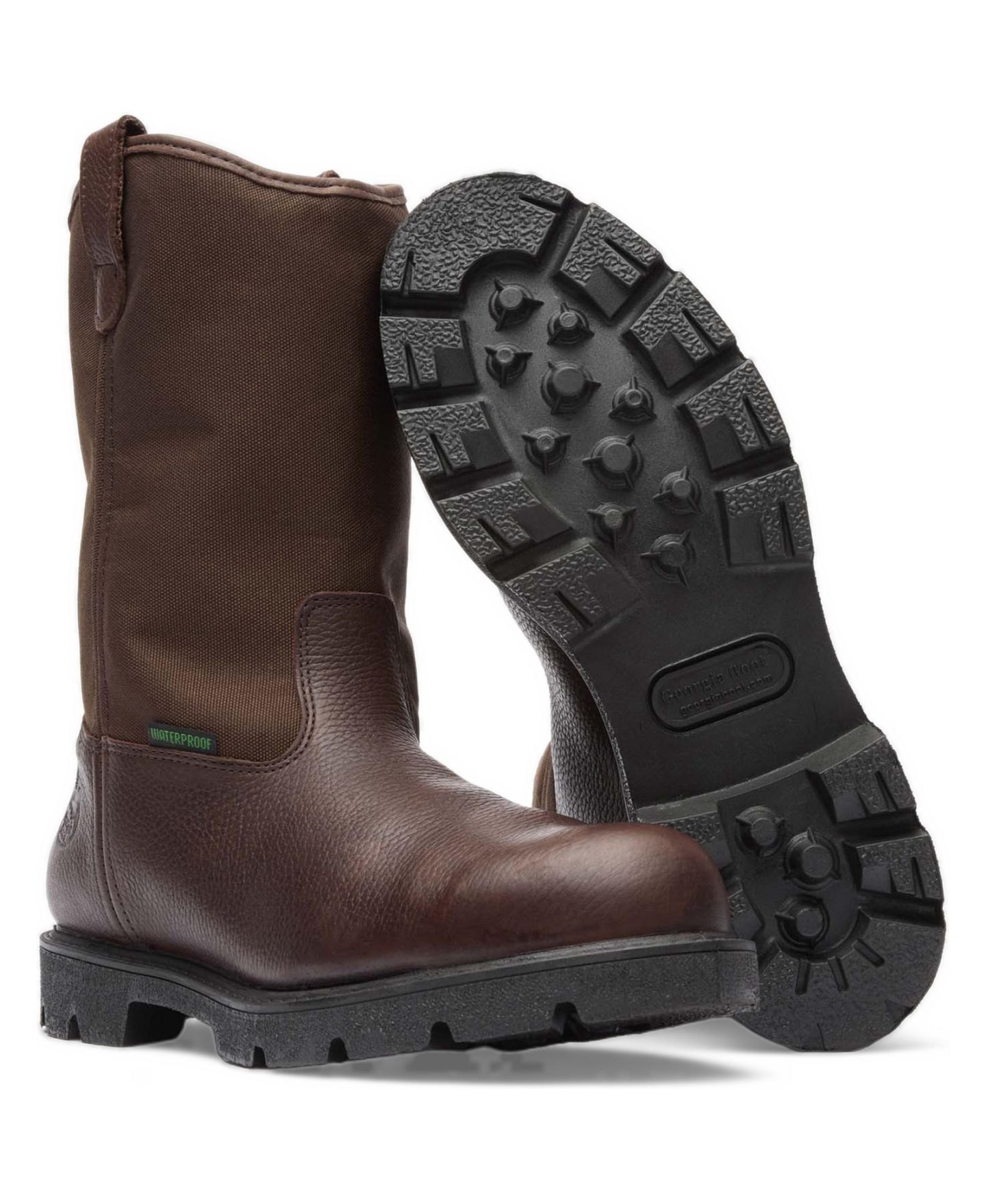 Мужские ботинки GEORGIA BOOT Homeland Steel Toe Waterproof Wellington, цвет: Коричневый — фото 2
