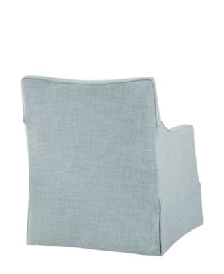 28" Fabric London Skirted Swivel Chair