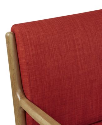 28" Novak Spice Fabric Lounge Chair