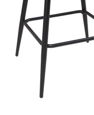 17.5" Wide Faux Leather Adams Swivel Counter Stool