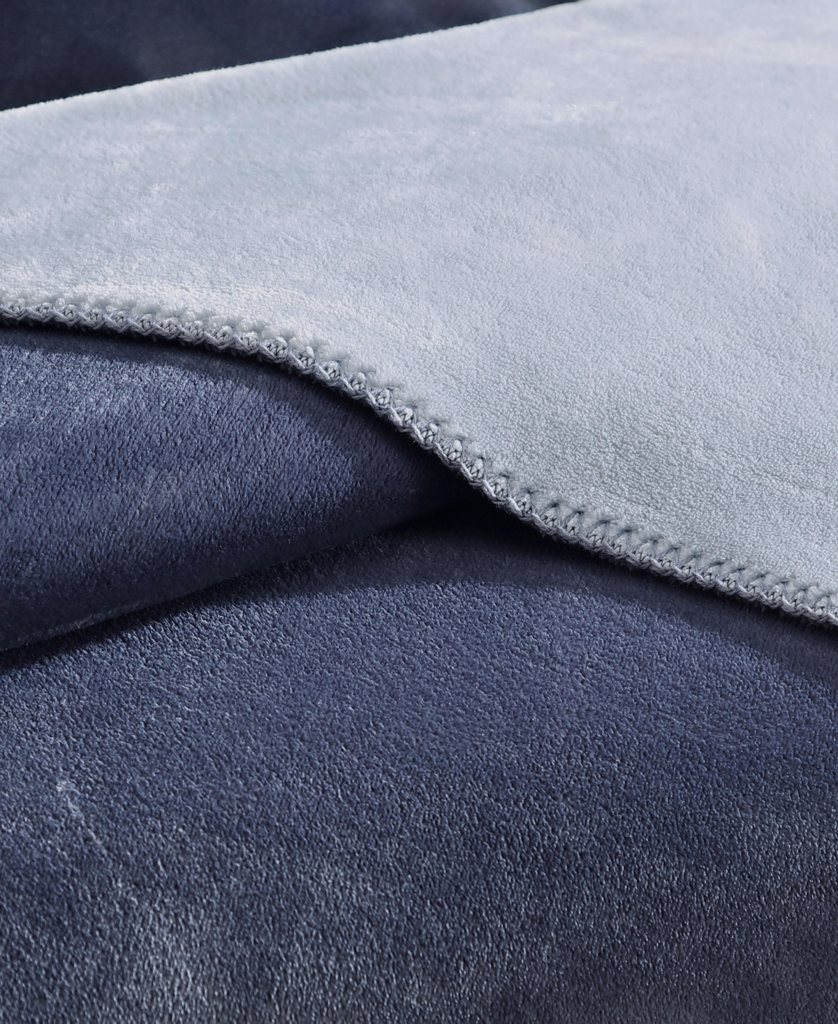 Calvin Klein Modern Solid Reversible Blanket, King In Blue