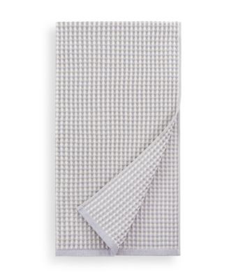 Yarn Dyed Waffle Unbleached Cotton Bath Towel Set