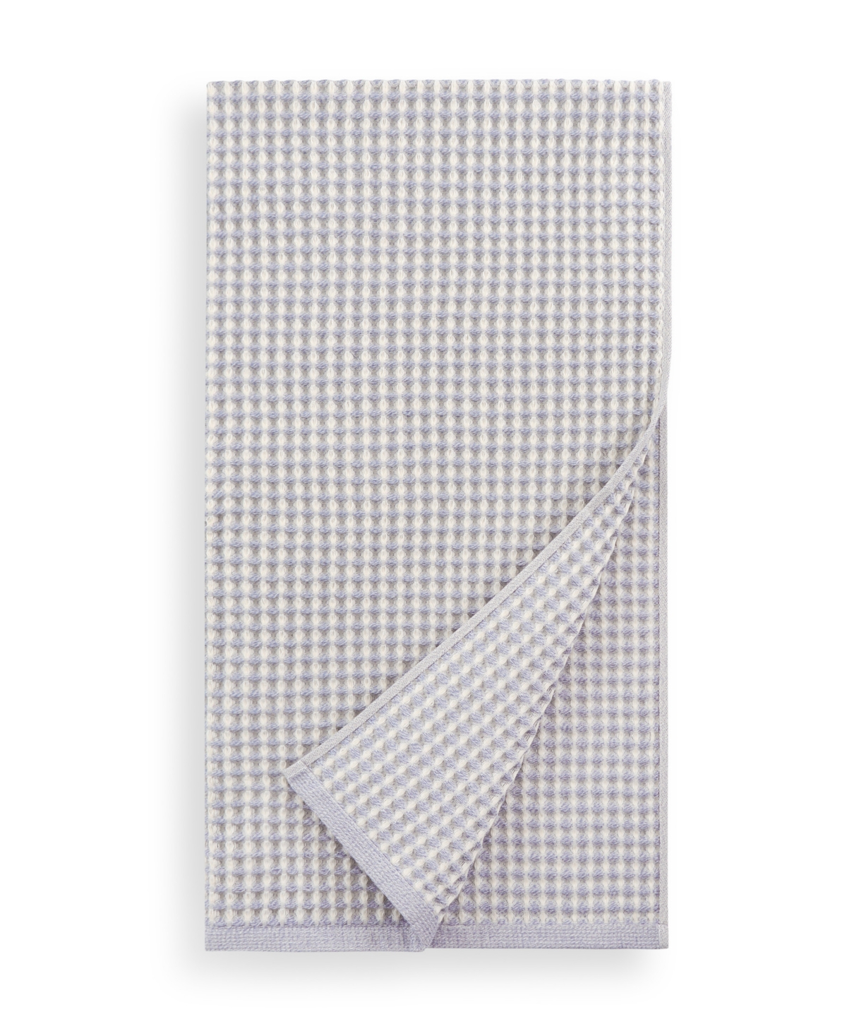 Dkny Pure Yarn Dyed Waffle Cotton Bath And Hand Towel 4-piece Set In Gray
