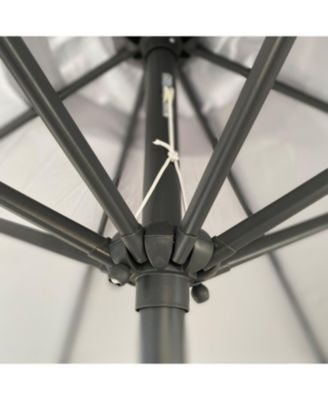 9' Aluminum Patio Umbrella - Tilt & Crank - Gray