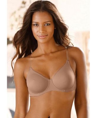 Women's B-DDD Clear Strap No-Padding Underwire T-Shirt Bra