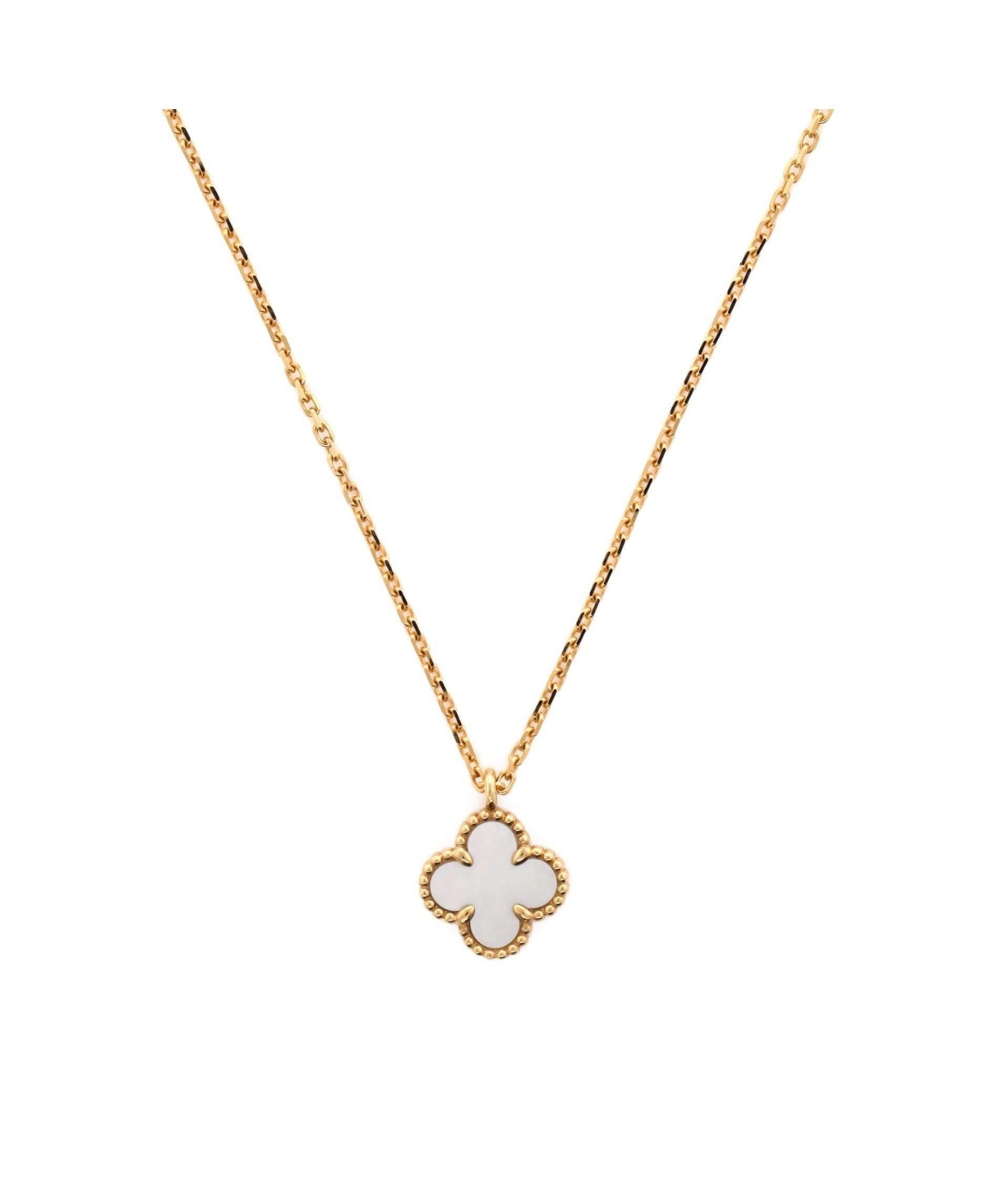 Sweet Alhambra Pendant Necklace 18K Gold and Mother of Pearl - 18k gold