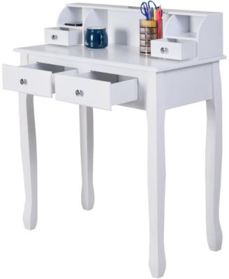 Removable Floating Organizer 2-Tier Mission Home Computer Vanity Desk