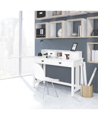 Home Office Writing Mission Computer Desk with 4-Drawer