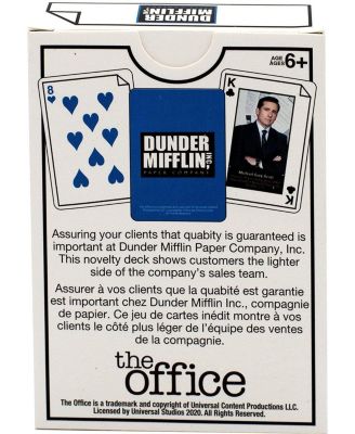 The Office Dunder Mifflin Playing Cards | 52 Card Deck + 2 Jokers