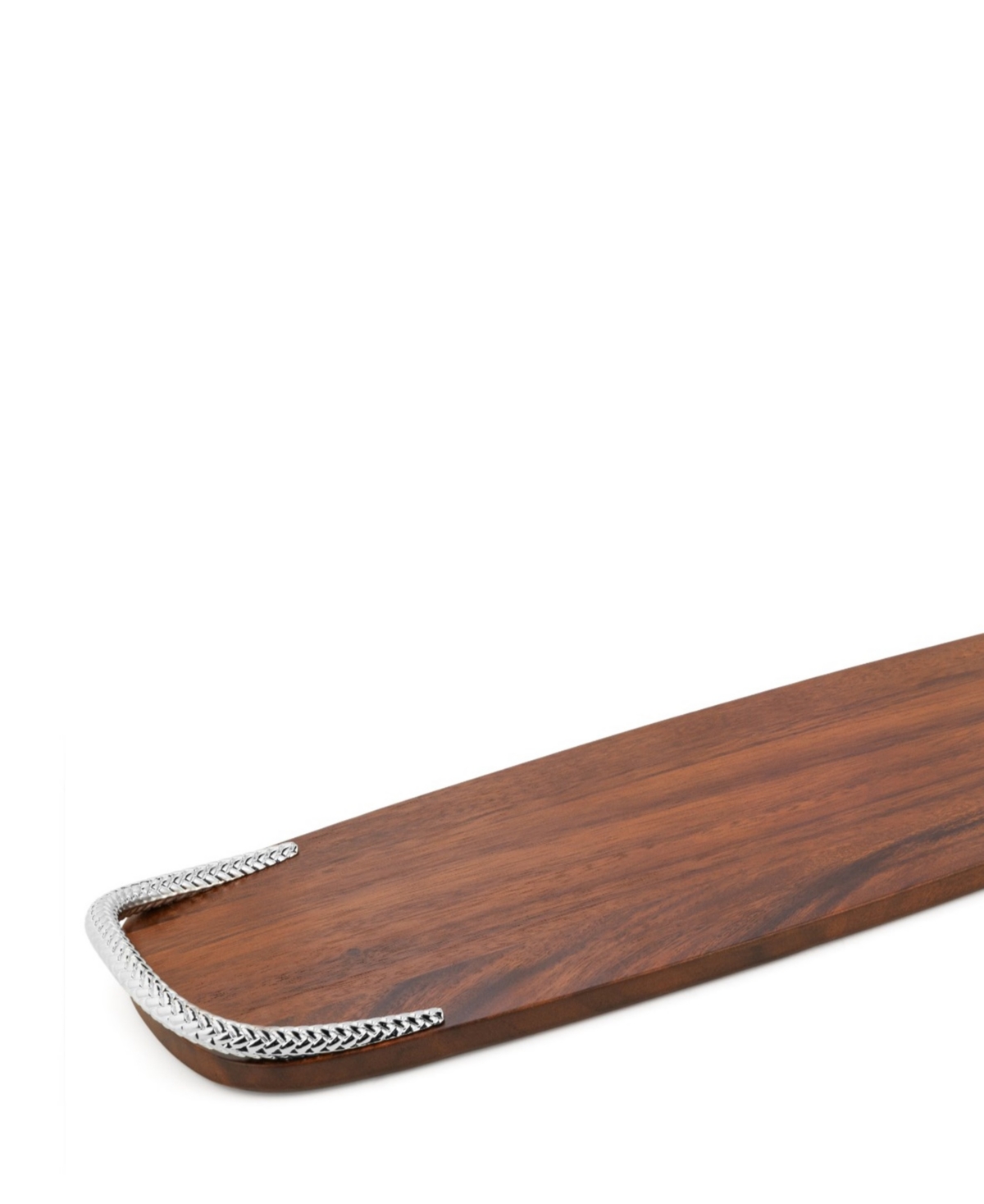 Nambe Braid Large Cheese Board In Brown