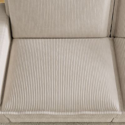 Streamdale Beige Modular Sectional Sofa with Pillows for Living Room and Bedroom