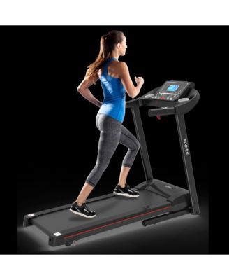 Electric Walking Running Treadmill Machine 5" LCD Screen 250 LB Capacity Bluetooth Music