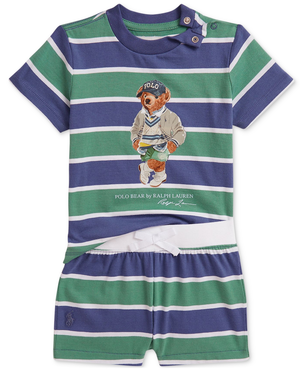 Polo Ralph Lauren Baby Boys Polo Bear Tee & Shorts Set