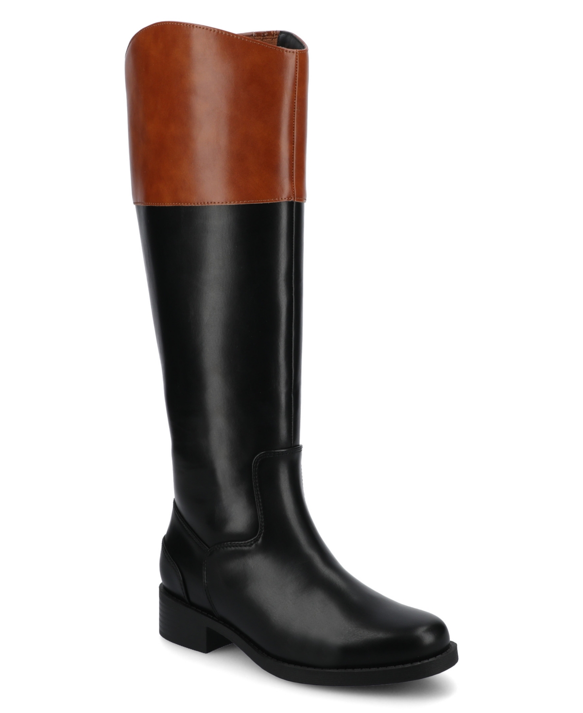 Women's Dressage Round Toe Riding Boots - Tan