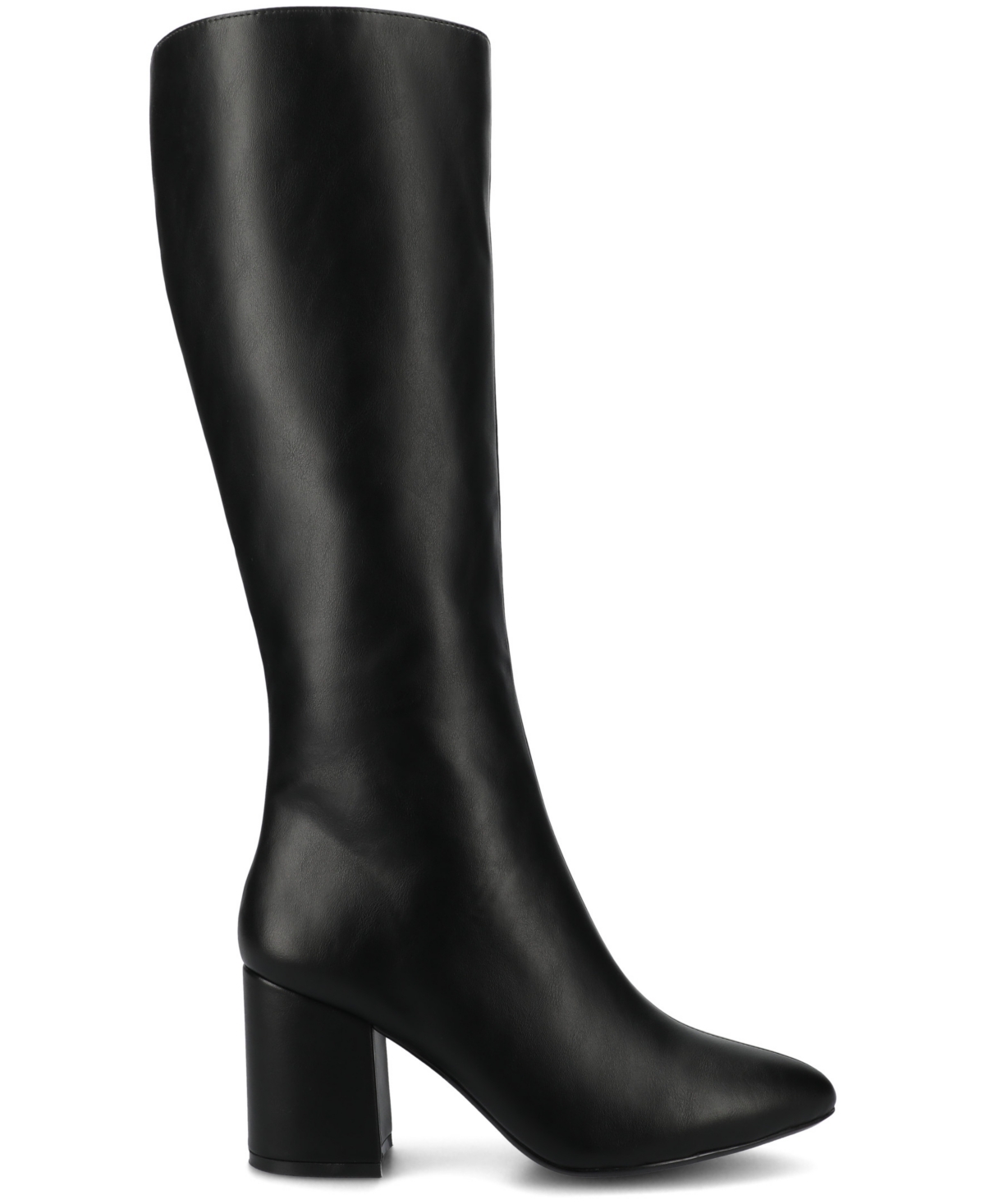 Journee Collection Journee Women's Ameylia Block Heel Knee High Boots In Black